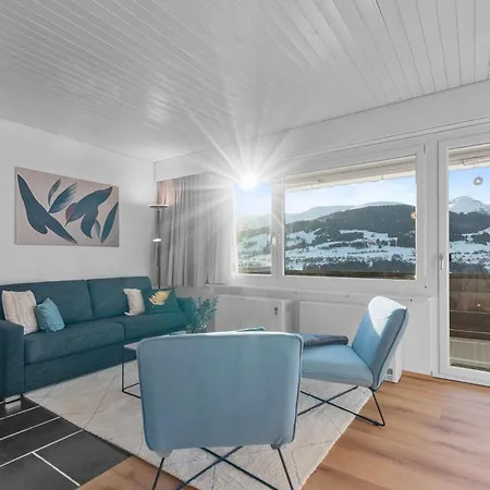 Aussicht Mit Poolbereich In Skiregion Brigels Lägenhet Breíl