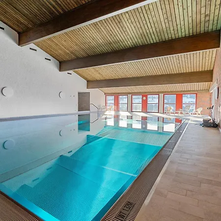 Aussicht Mit Poolbereich In Skiregion Brigels アパート